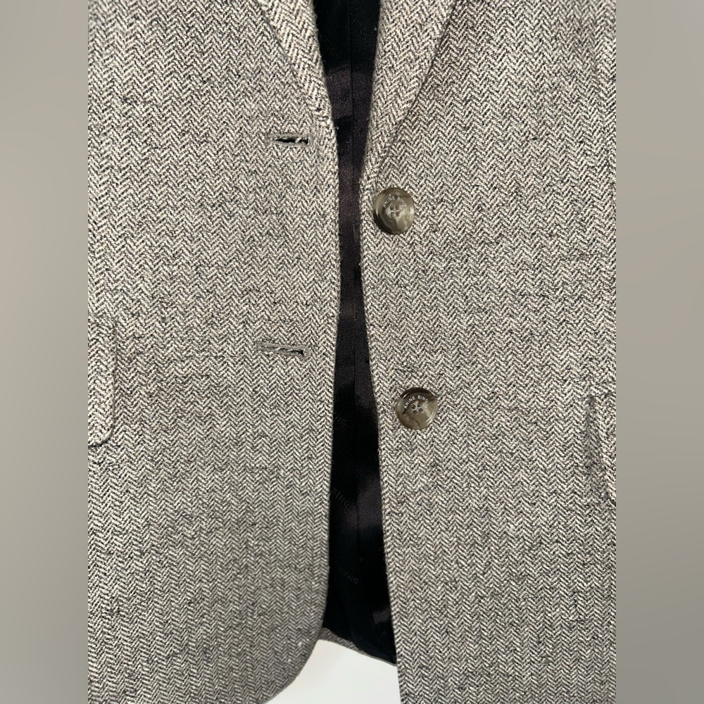 Anine Bing Quinn Blazer Textured Gray Suit Jacket small - Picture 8 of 16